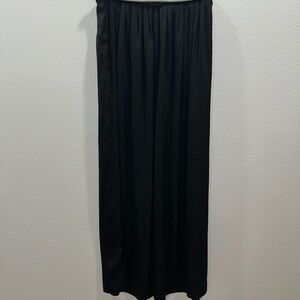 Elegant Black Pleated Skirt elastic waist size small